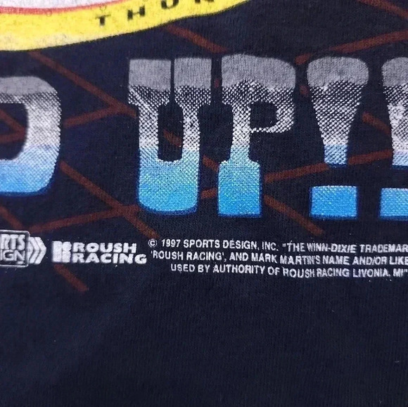 Nascar Mark Martin Vintage Tshirt Mens Size Large 90s 1997 - Picture 2 of 5